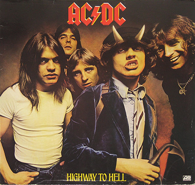 AC/DC - Highway to Hell (1979 Germany)  album front cover vinyl record